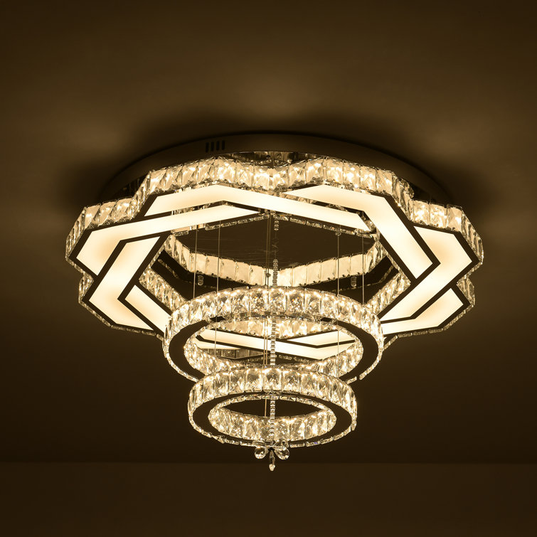Thekla Crystal LED Flush Mount