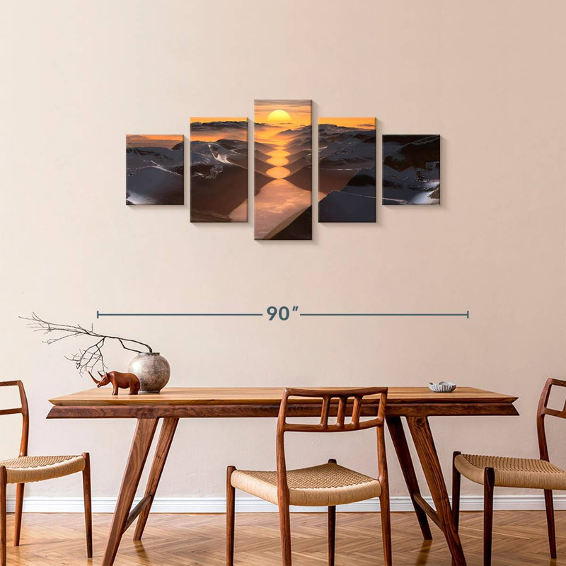 Himalayan Pools, 34" H x 74" W