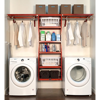 John Louis Home Solid Wood Laundry Room Organizer