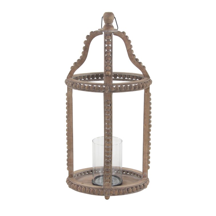 Seasonal Abode Wood Floor Lantern