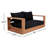 Gazel 63'' Wide Teak Loveseat with Cushions-86504255