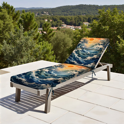  Coussin de patio d'extérieur pour l'extérieur 3 po Ocean Wave