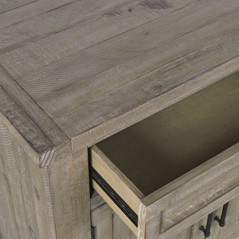 Buffet rustique de style ferme Slater Works de 66 pouces avec 2 tiroirs et 4 portes