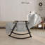 Chaise berçante pliante rembourrée décontractée - dossier / repose-pieds réglable, poches latérales, multi-scène-940515610