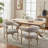 19.3" Seat Height Upholstered Side Dining Armchair with Solid Wood Legs-230250721
