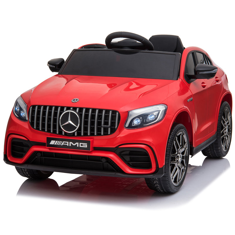 Red 12V Mercedes-Benz AMG GLC63S Coupe Ride-On Car