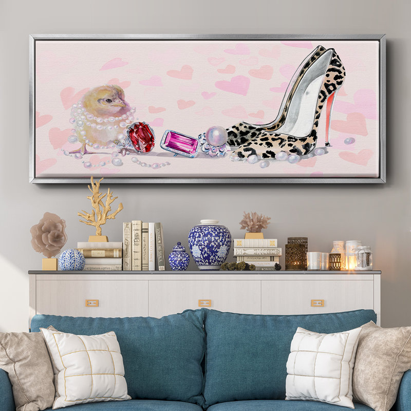 Cute Couture Collection D- Framed Canvas
