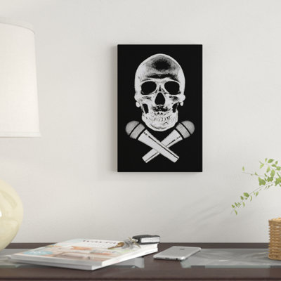 «Skullz» par Steez - Estampe numérique sur toile tendue avec châssis