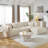 L-Shape Sectional Sofa With 3 Throw Pillows-1481788714