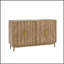 Carved 4 Door Sideboard Buffet Cabinet With Adjustable Shelves, Elegant And Multifunctional Storage For Various Rooms