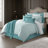 Harlow Stripe Duvet Cover & 2 Shams Set Super King-120848824
