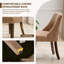 Chaise de salle à manger rembourrée Arlene-89188288