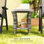 Table d'appoint, table basse d'extérieur en osier-1351599425