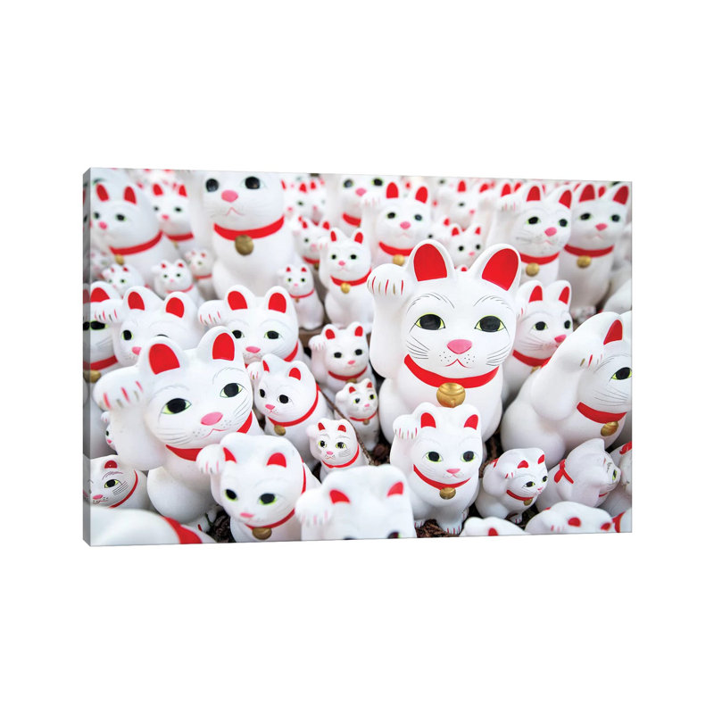 Maneki-Neko par Jan Becke - photographie sur toile tendue, H 8 po x l 12 po x P 0,75 po