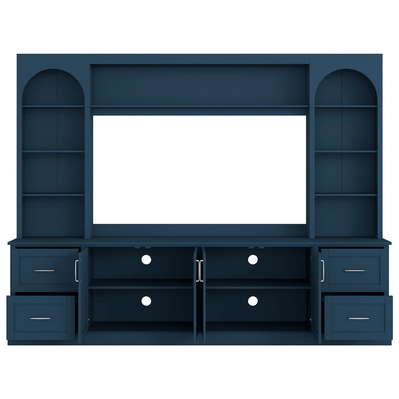 Meuble télé 103,1 po, Bleu