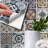 5.91'' W x 5.91'' L PVC Peel and Stick Field Tile