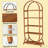 Versatile Display Rack,5-Tier Bookshelf,Compact Arched Bookcase