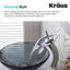 Glass Circular Vessel Bathroom Sink-10363220