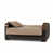 Microfibre / microsuède brun / beige est en rupture de stock