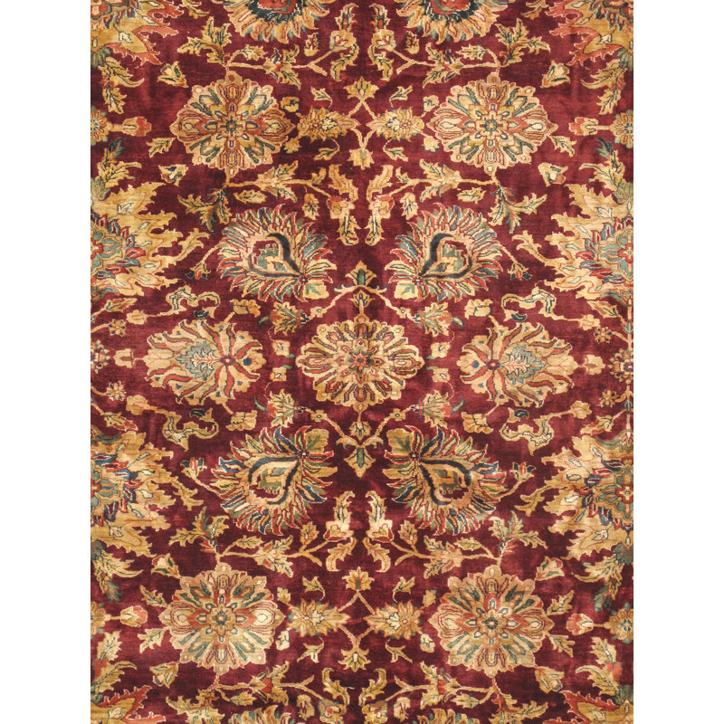Crown Hand Knotted Wool Floral Indoor Rug, Rectangle 11'11" X 18' 5"