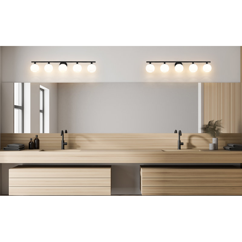 Blaikley 5 - Light Dimmable Vanity Light, Matte Black