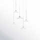 Hira 5 Light Crystal Dimmable LED Pendant