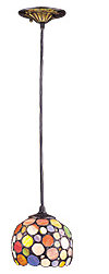 Luminaire suspendu pour dôme simple 1 lumières