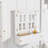 Twin over Twin House Bunk Bed with Roof , with Safety Guardrails and Ladder,White