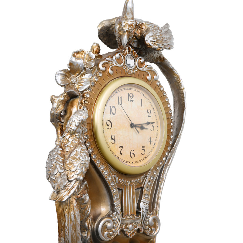 Horloge de table analogique en résine