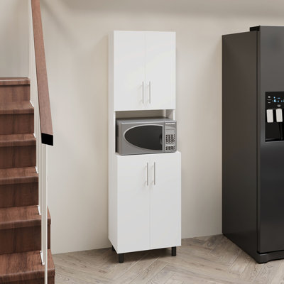 Armoire de cuisine avec 4 portes et 4 tablettes de rangement | Idée de cadeau