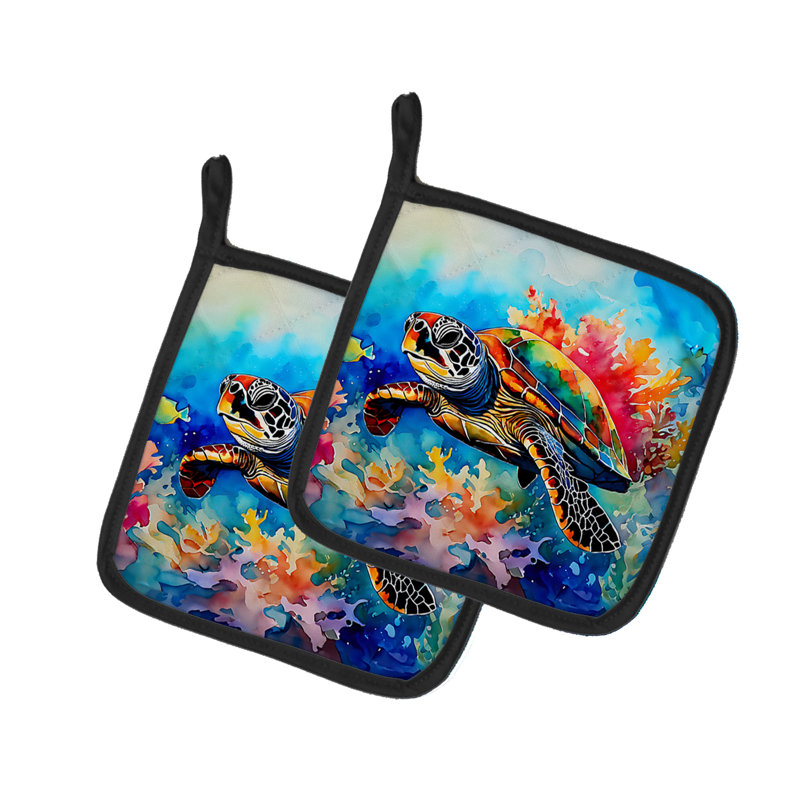 Caroline's Treasures Nautical Collection Polyester Potholder Set