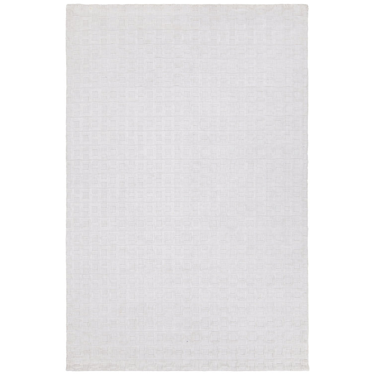 Tapis blanc tissé à la main Arctarus