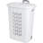3-pack Ultra Wheeled Hamper With Flip-top Lid And Retractable Handle, Plastic Rolling Laundry Basket With Ventilated Design For Clothes Storage, Home, Apartment And Dorm Organization