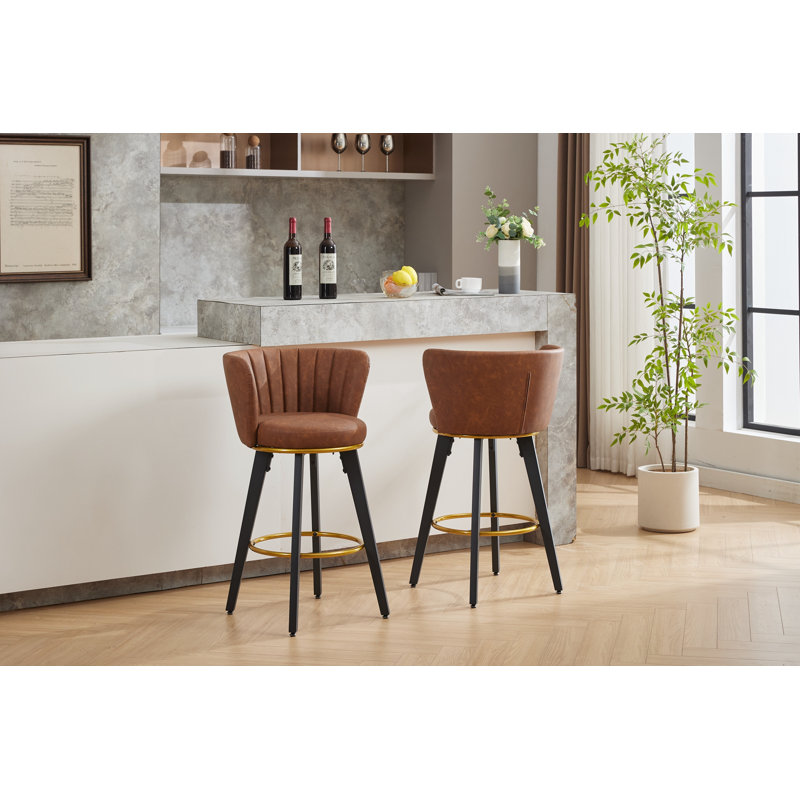 Ensemble de 2 tabourets de bar à hauteur de comptoir