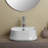 Whitehaus 17" Above Mount/ Vessel Lavatory Basin With Single Faucet Drilling And Overflow