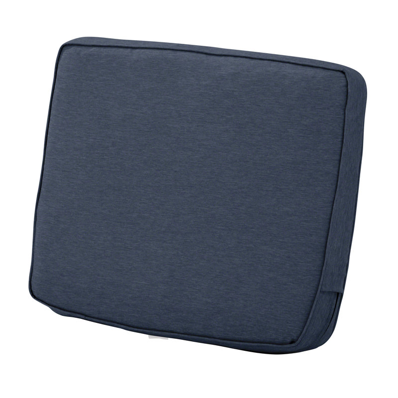 Pina Outdoor Lounge Chair Seat Cushion, Indigo Blue, 4" H x 22" W x 21" D