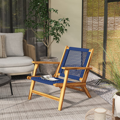 Chaise Adirondack en bois d'acacia Outsunny