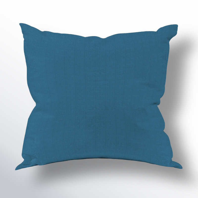 Square Indoor/Outdoor Pillow Cover & Insert, Seascape Turquoise
