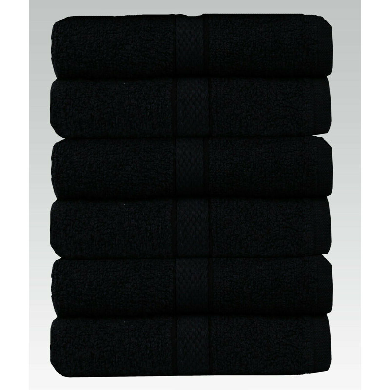 Dezyre Supper Soft Hand Towel, Black