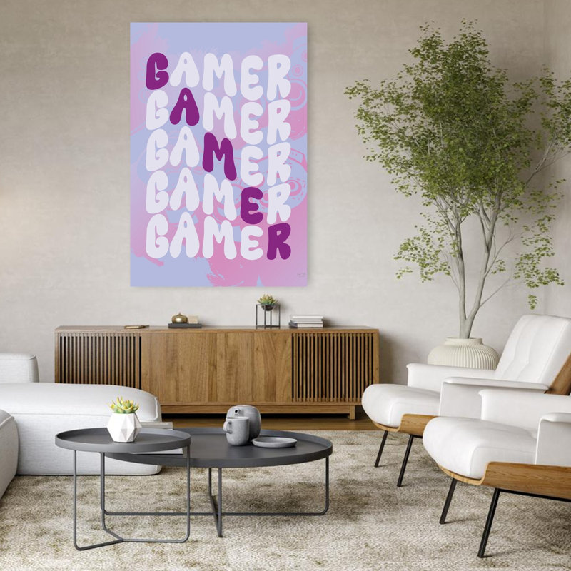 Art contemporain abstrait Gamer, H 48 po x l 32 po