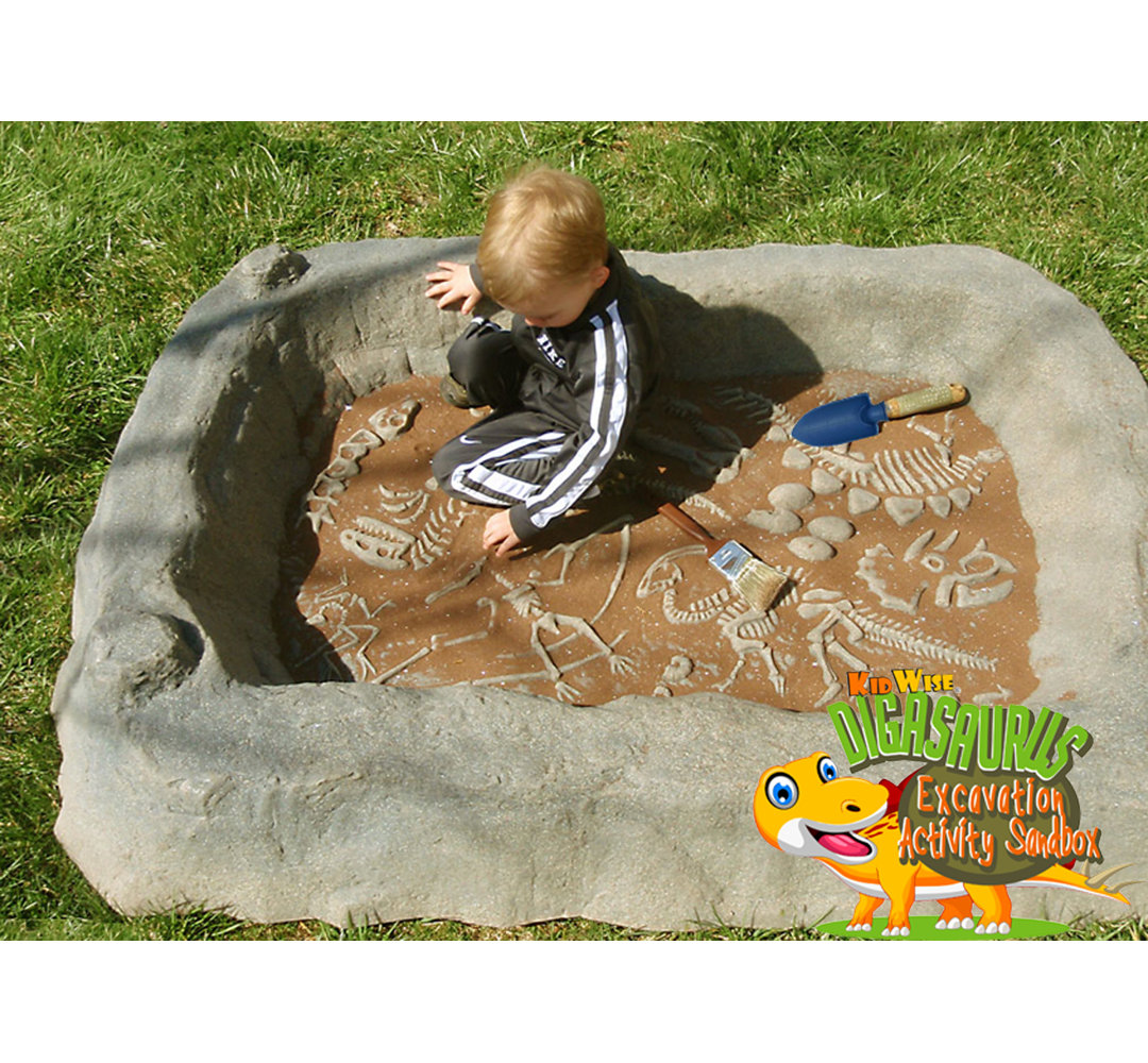 Digasaurus Activity 3.9' Sandbox with Cover Kidwise