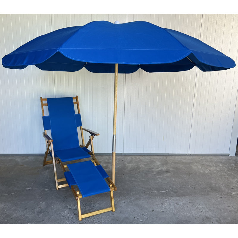 Fauteuil de plage et parasol New Wave