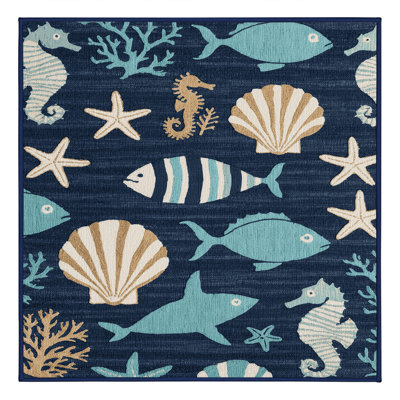  Tapis nautique lavable stylisé