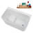 47" Streamline Soaking Freestanding Tub and Tray With Internal Drain-102279118