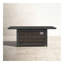 Foyer de table en aluminium / propane en osier