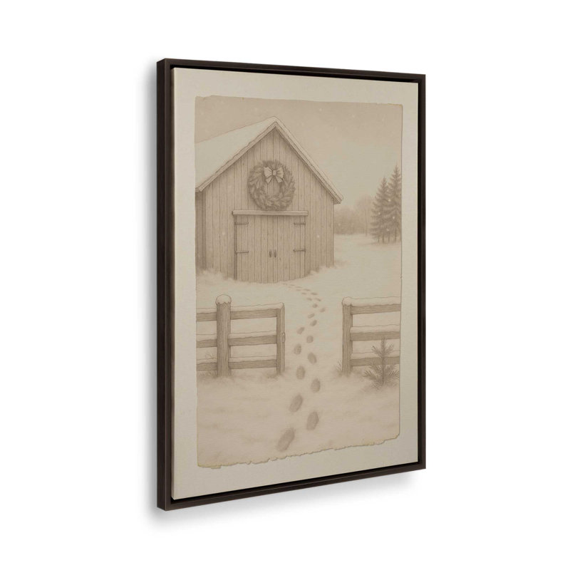Hearthside Haven, reproduction d'art sur toile, H 12,75 po x l 8,75 po, Blanc opaque