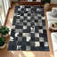 Tapis noir et blanc en cuir de vache à carreaux_10 x 14 pi-1471531343