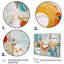 «Yellow Sky Blue Geometric Reflections», reproduction sur toile-701451258-701451259