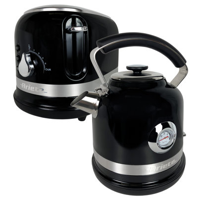 Ariete Moderna 1.7L Stainless Steel Kettle with 2 Slice Toaster Set