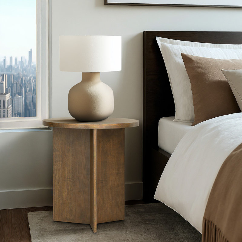 Perry Street Sadie Accent Table, Walnut Brown